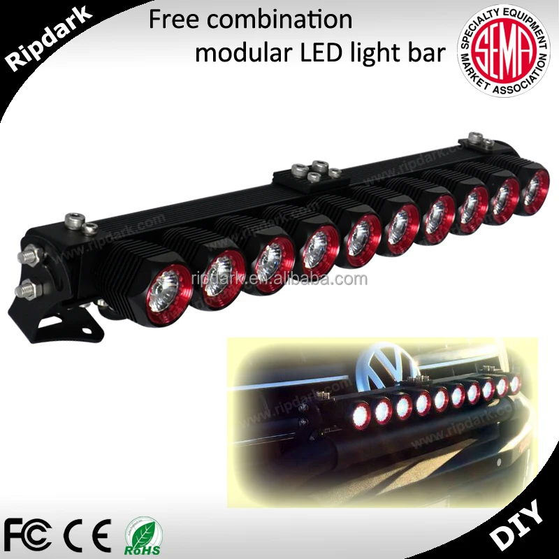 Ripdark patented product 4D / flood auto accessory led lights bar for cars 250w off road led bar light