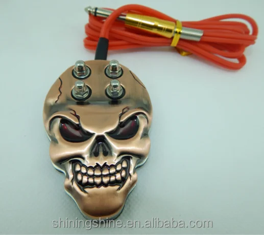 Оптовая продажа, тату-оборудование, Череп, тату, ножной переключатель, части тату-машинки