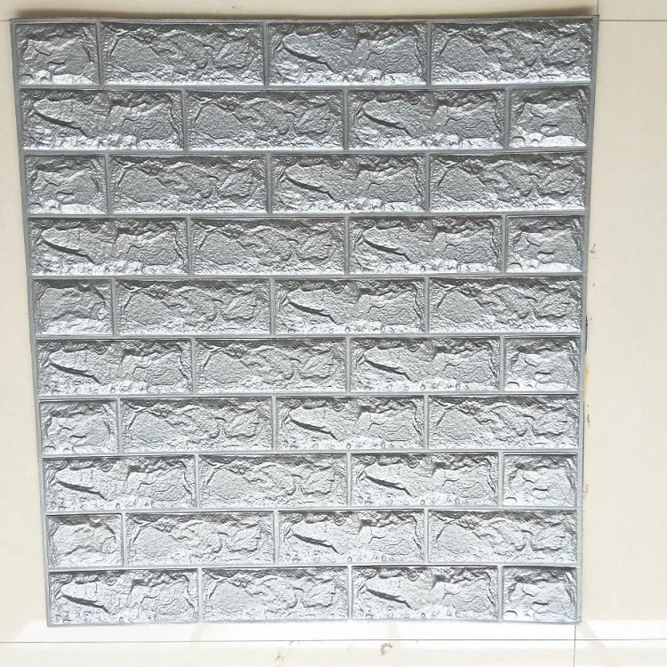 Self Adhesive 3D Foam Oblique Brick  Stick On Wallpaper Tiles Paintable 3D Wall Panel Tiles
