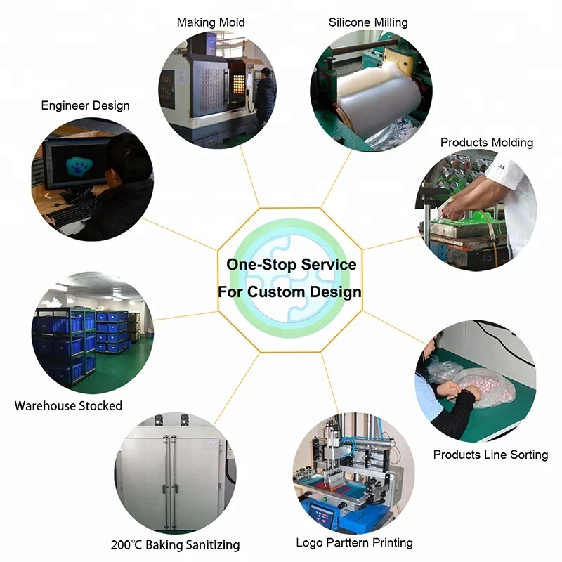 Hot Selling Food Grade Baby Teething Toy Colorful Silicone Bead Bottle Silicone Teething Toys For Babies