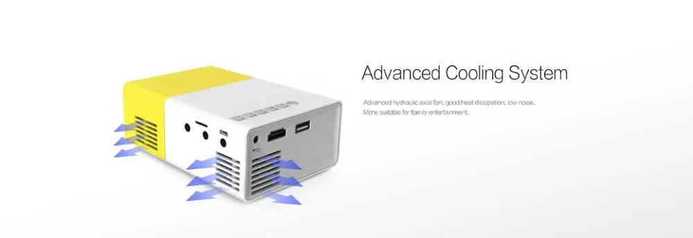 
Anxin YG300 mini pocket led cheap projector with full power low price 
