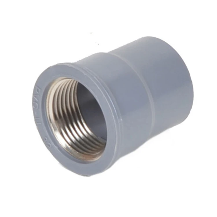 DIN PN10 UPVC Pipe Fitting Copper Thread 90 Degree Elbows