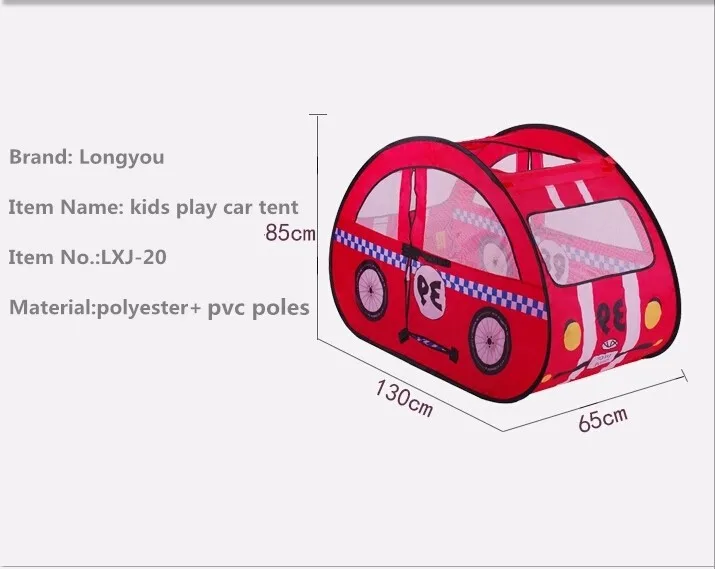 Aioiai Pop Up Car Children Kids Play Tent Baby Play Toy