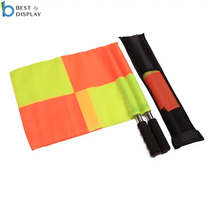 Custom foam handle football soccer referee lineman flags