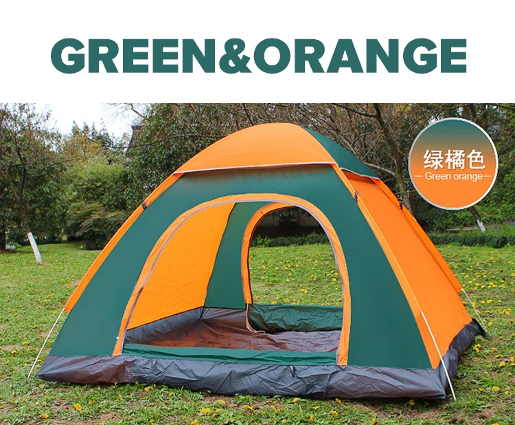 Easy quick opening 1 2 3 4 persons camping folding automatic tent