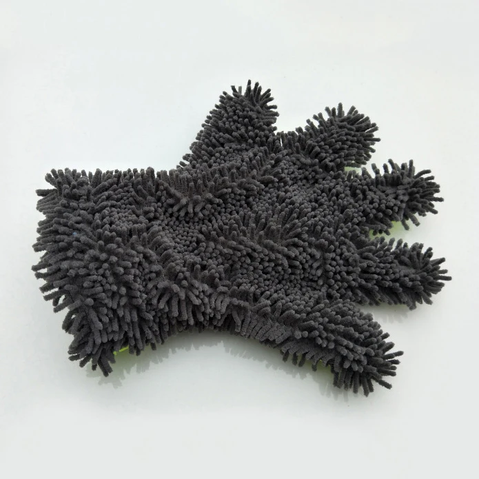 Microfiber car wash mitt glove car wash finger mitt
