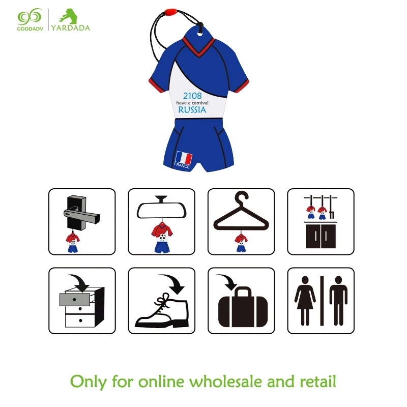 
Cheap World Cup soccer jerseys smell paper car perfume family fragrance car air freshener 
