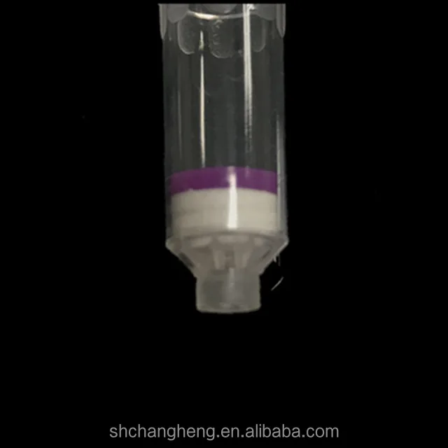 Professional silica membrane 0.8ml spin column with purple O-ring for DNA testing