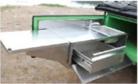 2017 Hot Sale!! Off Road Rear 4x4 korea camping trailer with roof tent