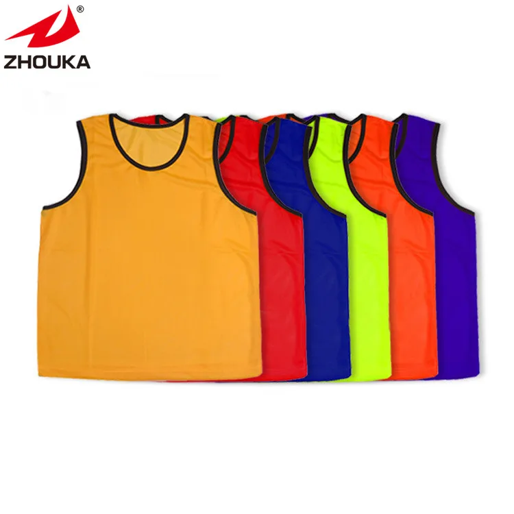 Dry Fit Reversible Training Vest Blank Soccer Uniforms Training Football Vest