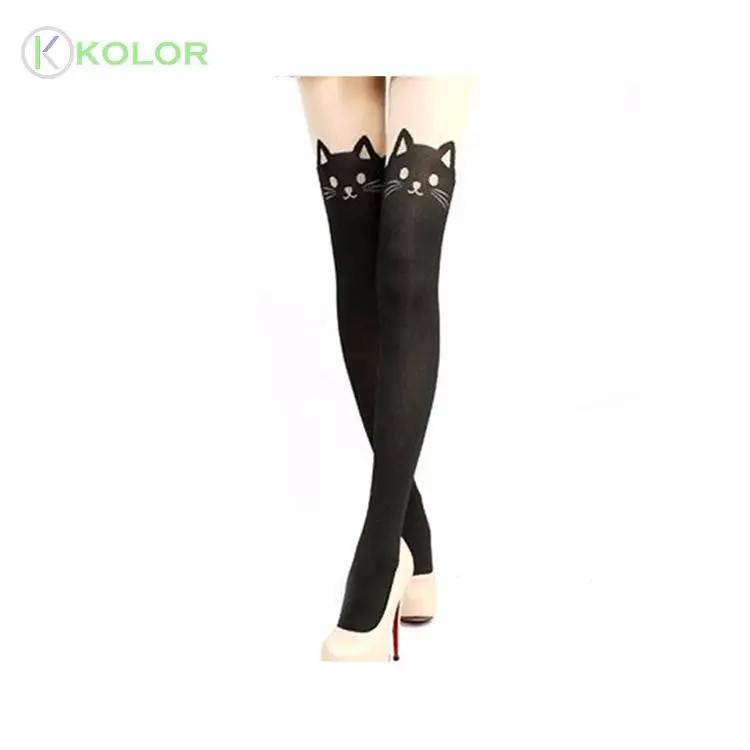 KOLOR-D 80277 колготки кошки облегающие Колготки с рисунком