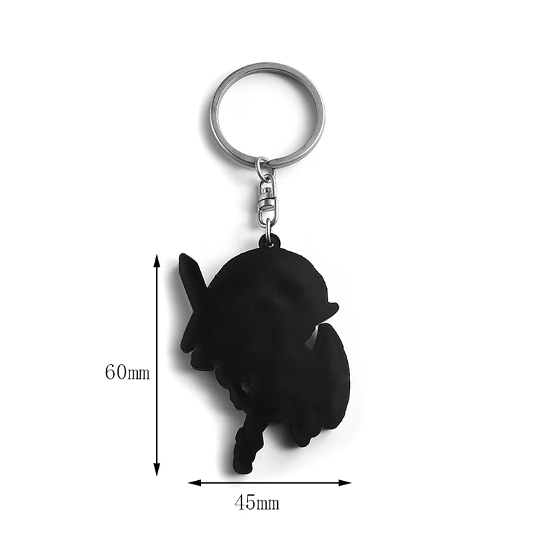 Factory Price Soft PVC Rubber Custom Key chain 2D 3D Cute Anime Silicone KeyChain