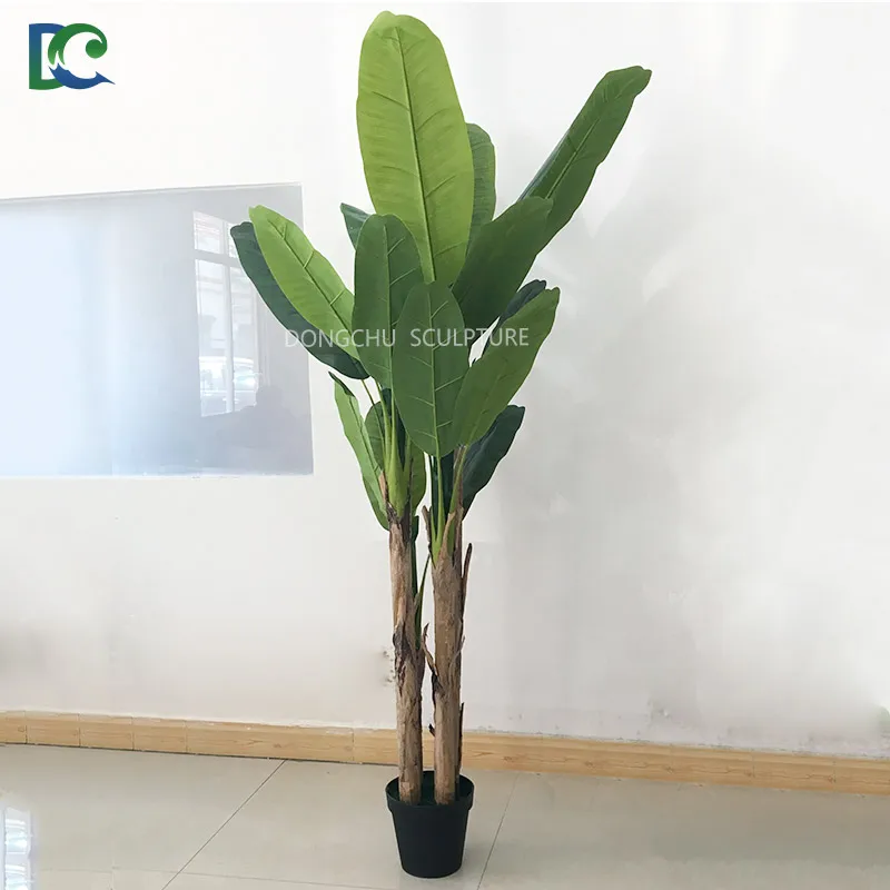 High Quality Artificial Plants Artificial Banana Tree for House Decoration Real Looking Like Natural Tree Plastic Everyday