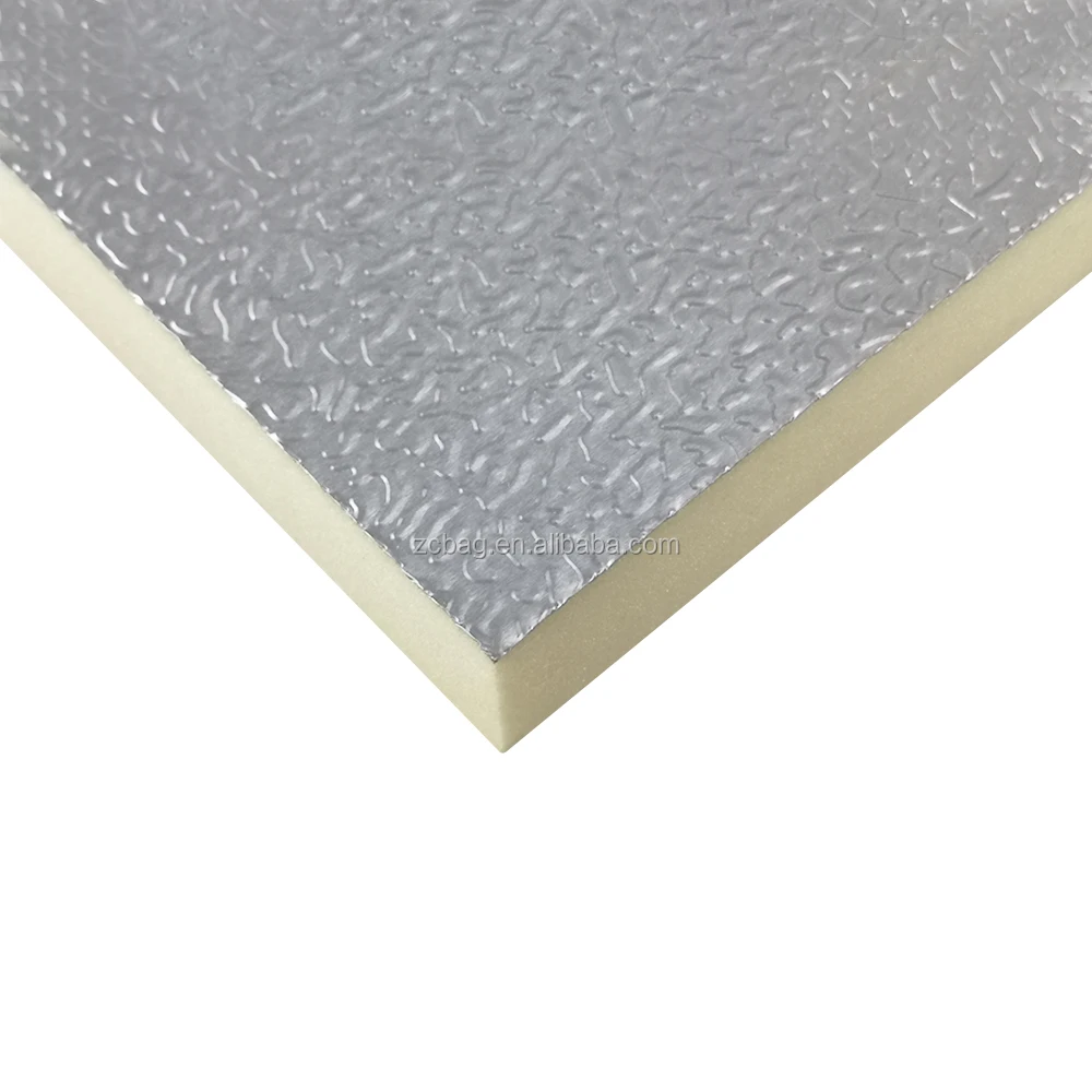 
High quality rigid PIR polyisocyanurate foam thermal insulation aluminum foil PIR board reflective foam roof insulation 
