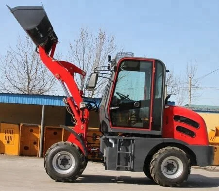 China ZL08 mini articulation frontal shovel tractor small hoflader loader for garden use