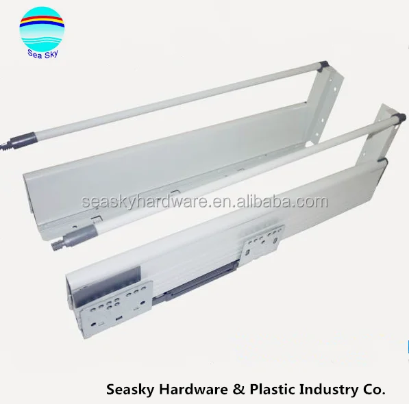 Tandem Box/Slience Soft Closing Kitchen Drawer slides(Round Edge)