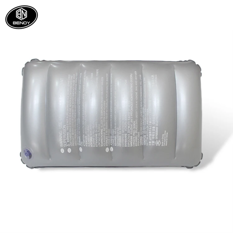 
As seen on TV New design Square pvc inflatable travel back support seat cushion air camping pillow 