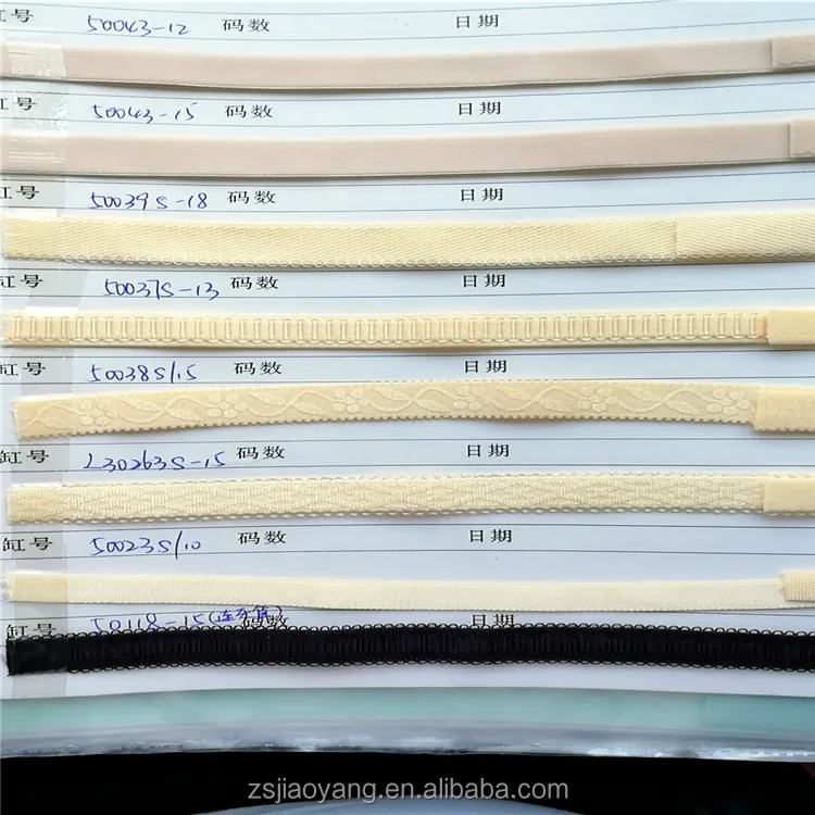 colored custom nylon spandex elastic for bras