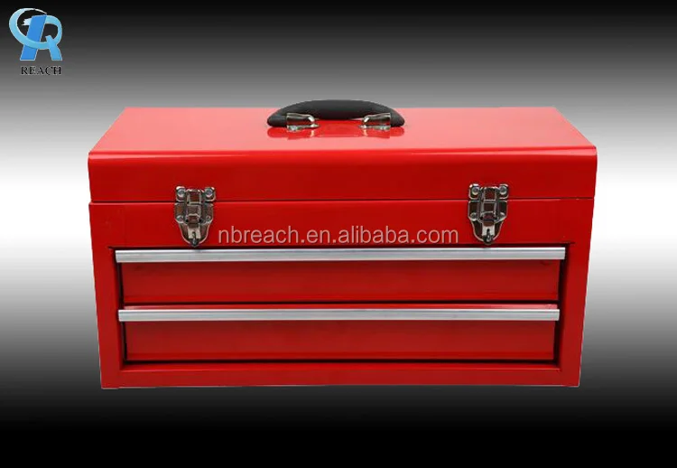 High quality steel cabinet type trolley master hand tool box with 2 drawers