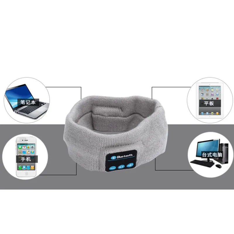 New Sport Running Yoga Music Scarf Earphone Wireless Blue toth Headphone Smart Headset Speaker Mic Stereo Hifi Music Headband