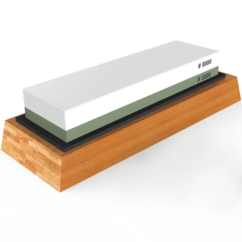 
Professional 300/8000 Grit Water Stone Natural Knife Sharpener Whetstone 