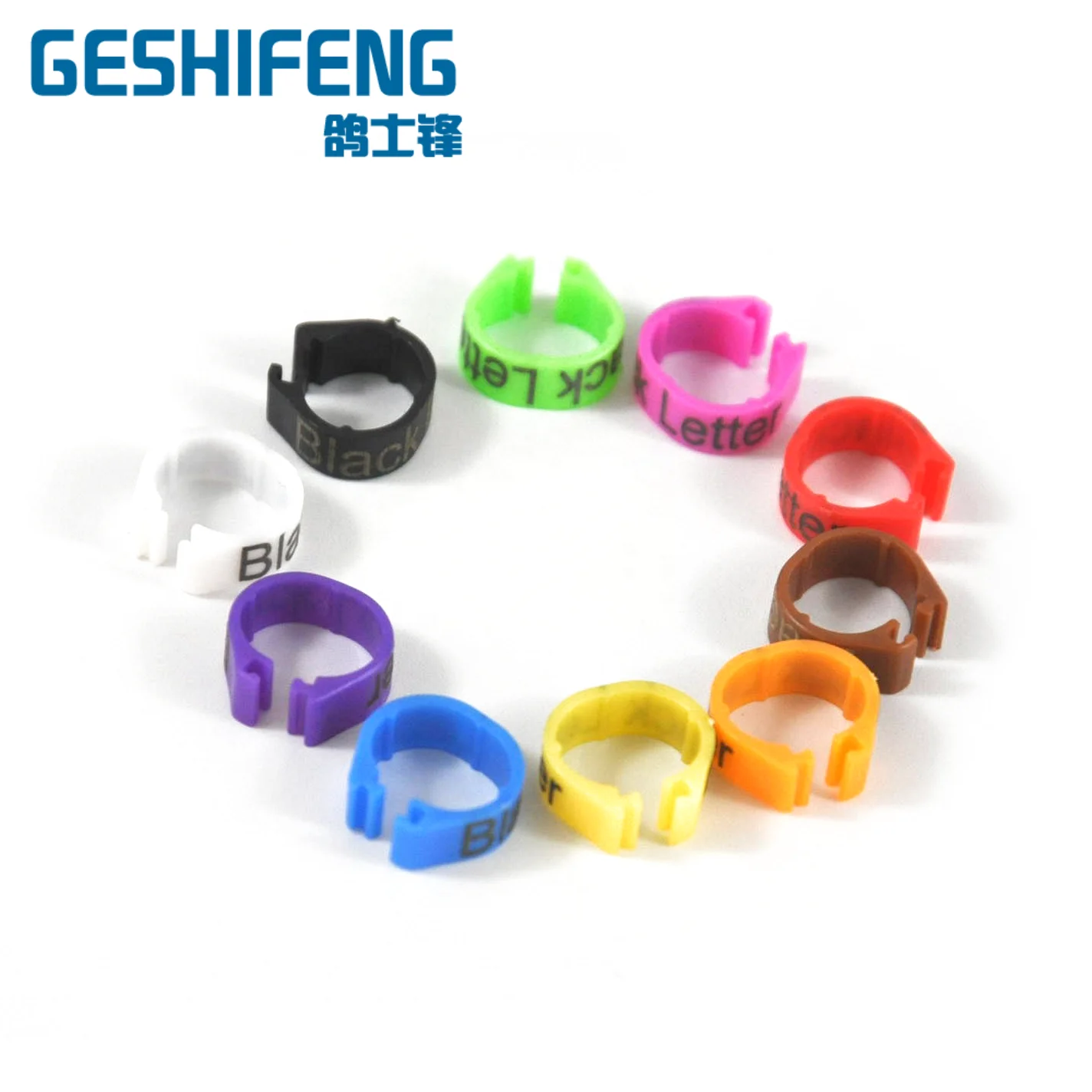 2.5mm 3mm 4mm 5mm 6mm Plastic Open Clip Small Pigeon Dove Finch Parrot Canary Love Bird Rings Leg Band Racing R16u 4.5mm/