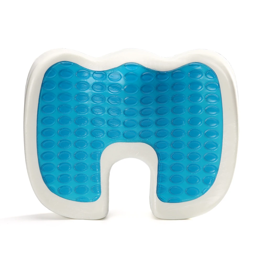 100% Polyurethane Car Seat Gel Pad Cool Car Seat Ice Cushion 100% Cold Cooling Memory Foam Gel Seat Cushion