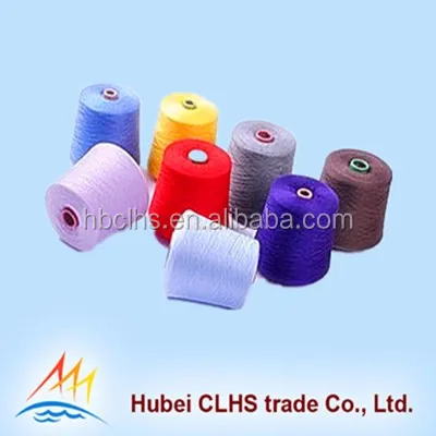 
wholesale 30/2 30/3 100% polyester ring spun dyed yarn manufacturer from China 