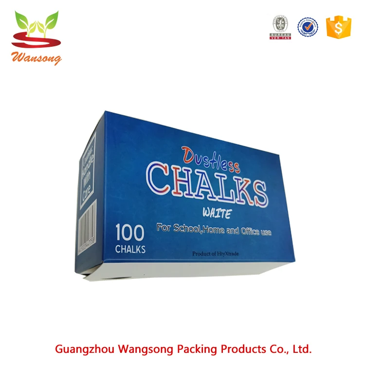 Cheap Price Custom Printed School Chalk Paper box packaging