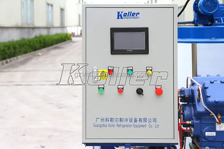 1 ton single day ice making machine small flake ice maker with r22a & heat transfer for fishing boat equipment