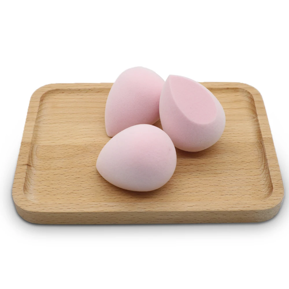 
2020 Dual Layer Latex Free Microfiber Micro Fiber Velvet Flocking Power Powder Puff Make Up Face Blending Makeup Sponge 