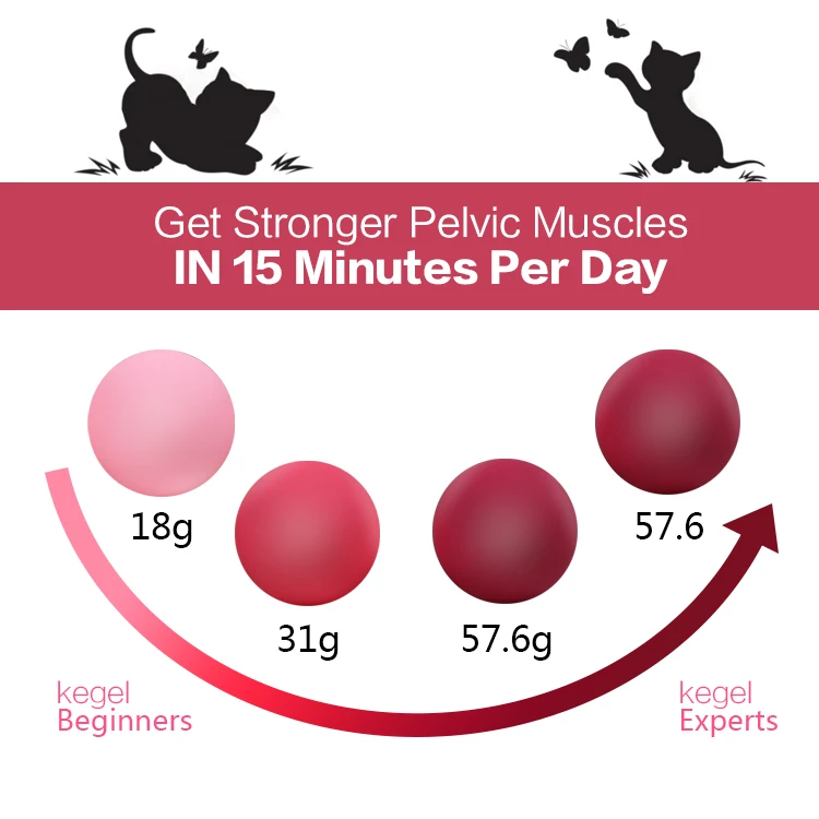 WINYI Online Shop Sale Different Weights Kegel Ben Wa Ball Set Vaginal Tightening Pelvic Floor Exerciser Kegel Ball For Women