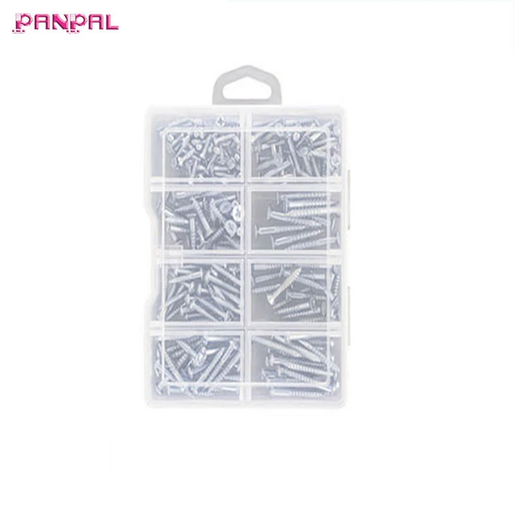 Wholesale 224 pcs Countersunk Head Wood Screw with PP Box Set