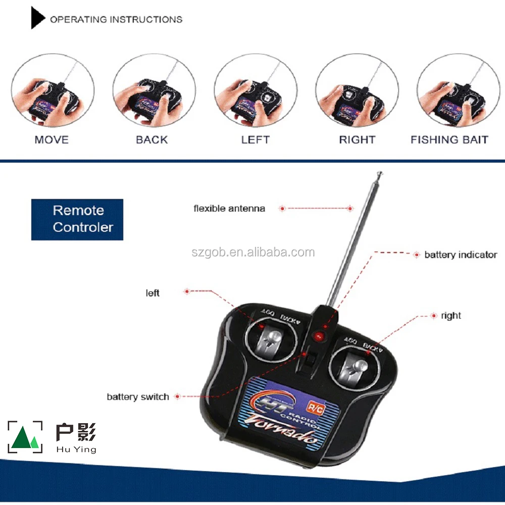 
Factory Supply Fish Finder 2kg Bait Loading 2pcs Tanks with Night LED 100M Remote Control Sea Fishing Bait Boat with Casting 