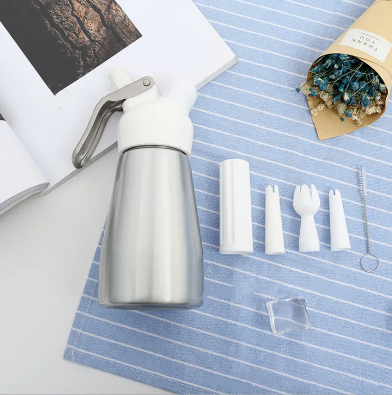 Factory Direct Sale 250ml Whipped Cream Dispenser Whipper Aluminum Alloy Cream Whipper