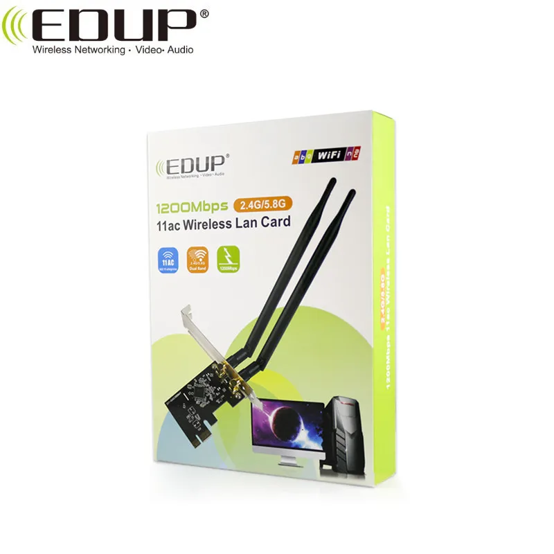 EDUP EP-9607 PCI- Express Wifi адаптер для windows 10 / XP беспроводной