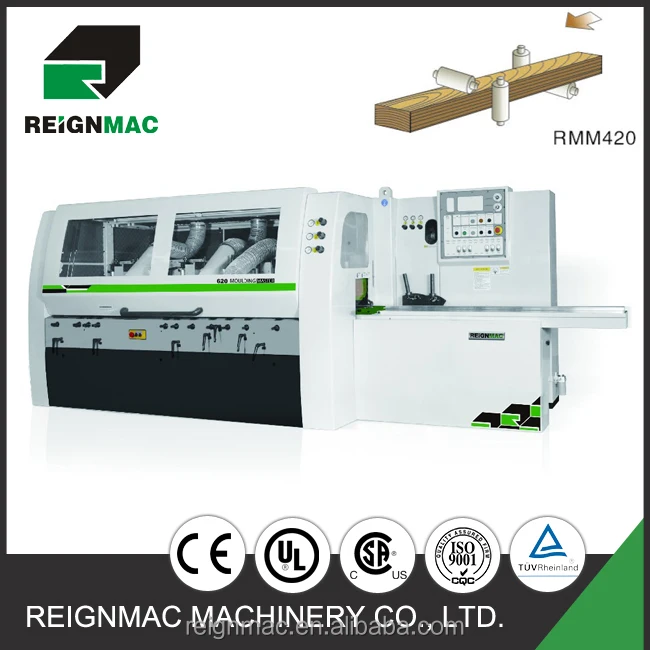 Automatic good quality 4 side planer moulder for making wood flooring