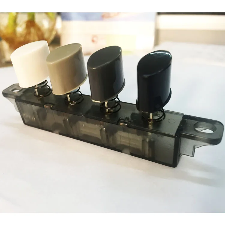 Towei 3900-4 interlocking push button switch supplier 1A~120V 1(0.5)A~250V 4 pin 3 speed keyboard switch for range hood