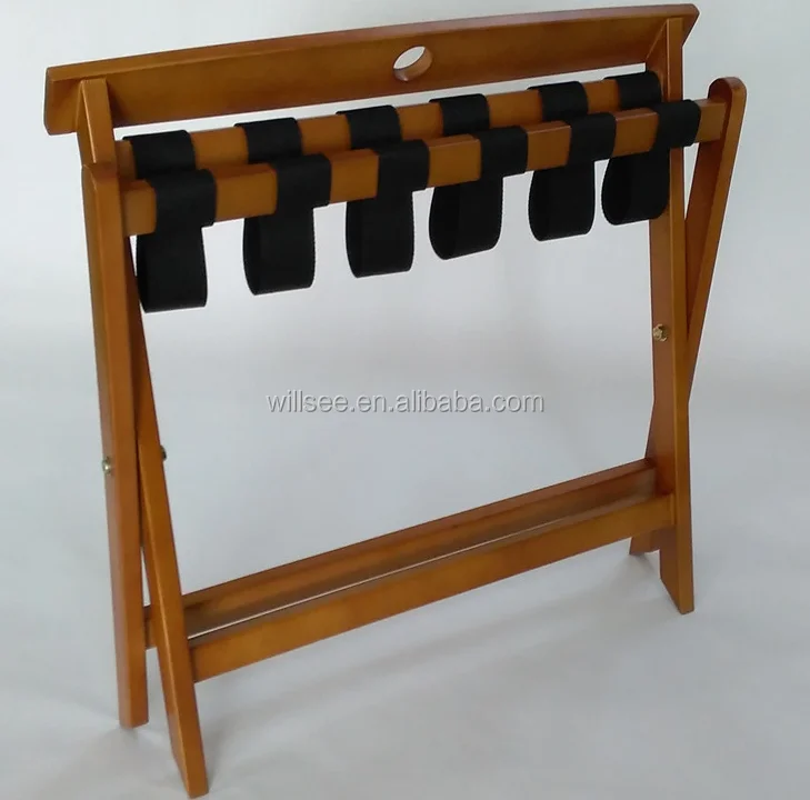 PR-1041 деревянная стойка для чемоданов гостиничных номеров складная багажная