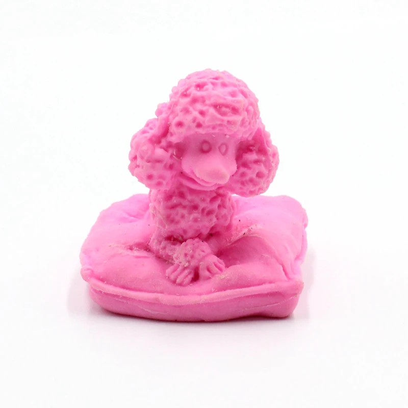 Kids Lovely Promotional Gift Back To School Cool Pink Cute Kawaii Erasers Puppy Dog Eraser