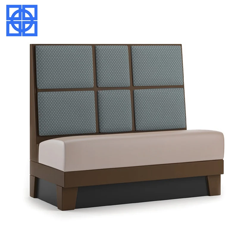 French Custom Made Banquette Seating Furniture PU Restaurant Banquette Chair Dinner Soft Sofa Bench