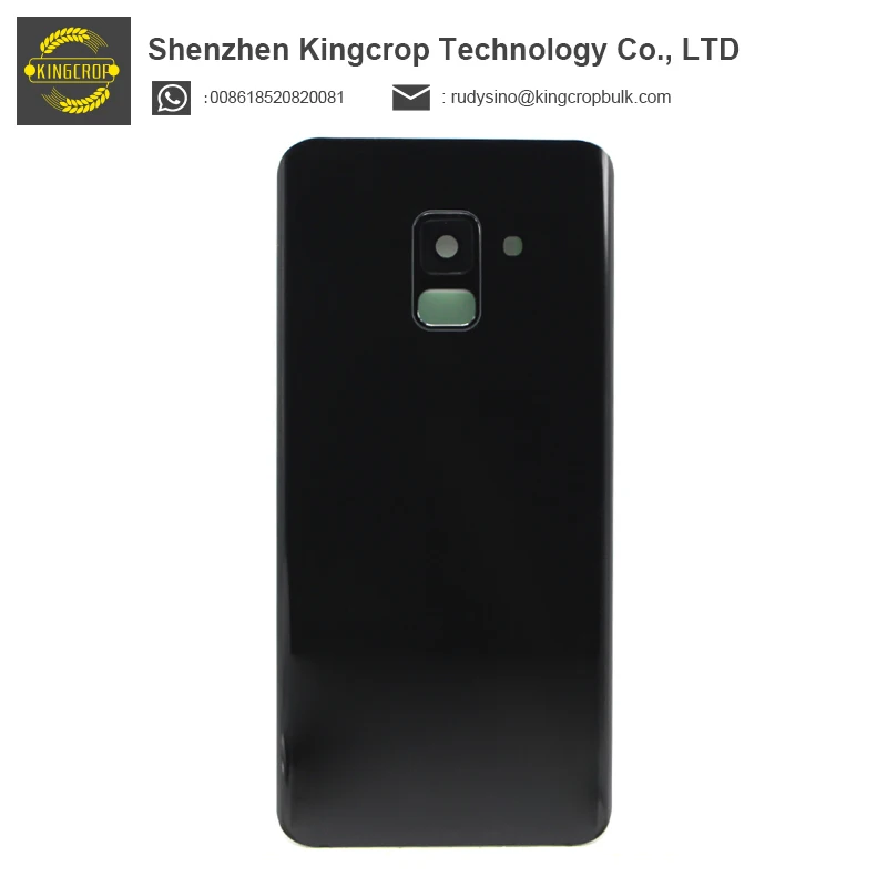 For Samsung Galaxy A8 2018 A530 SM-A530F A530F A530DS Battery Cover Rear Door with camera lens  Glass Housing Case