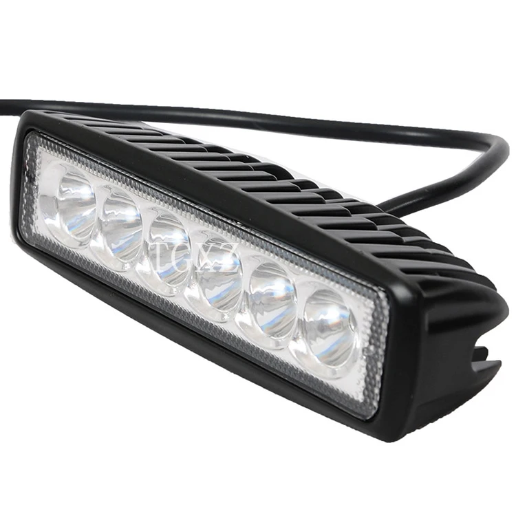 Factory direct super narrow 18w led light bar 6 inch for auto