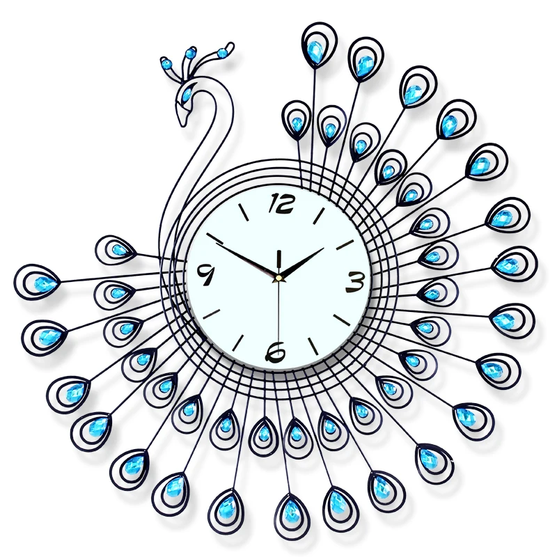 Best Selling Products Home Decor Art Craft Metal Crystal Home Goods Wall Clocks Themes