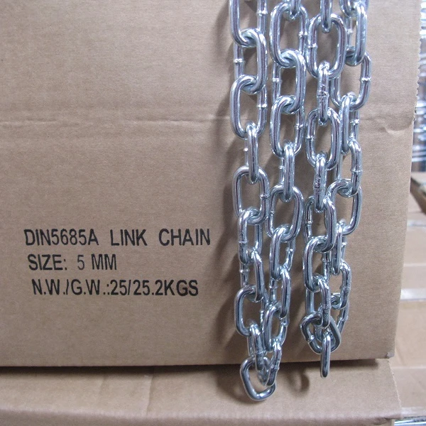 Din5685 Steel Galvanized Short Link Chain