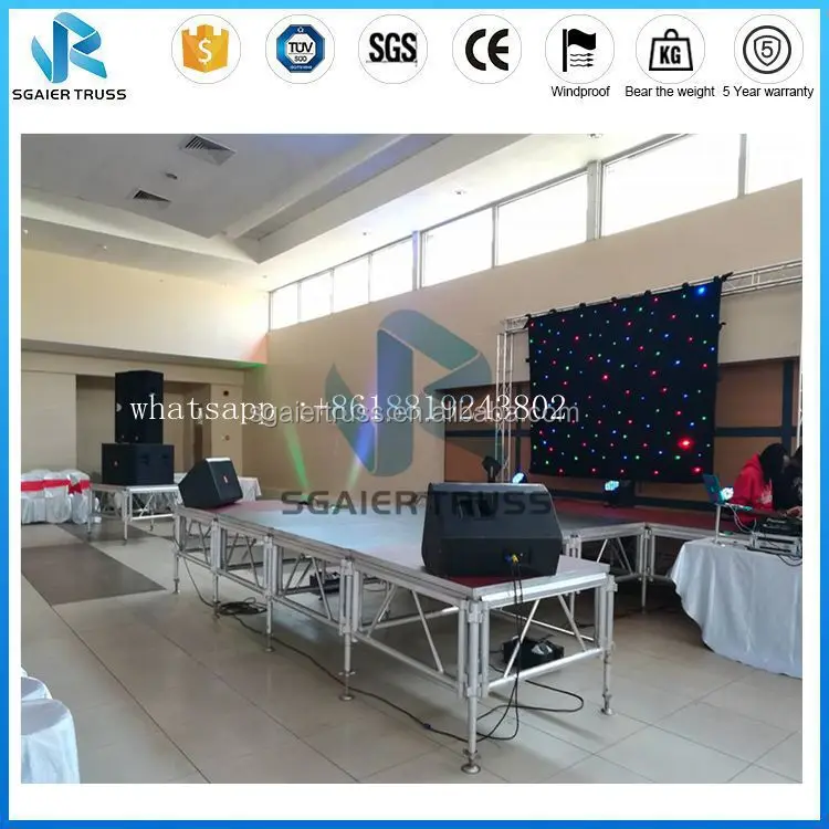 TUV CE 750KG Loading Testing Useful Truck Mobile Stages for