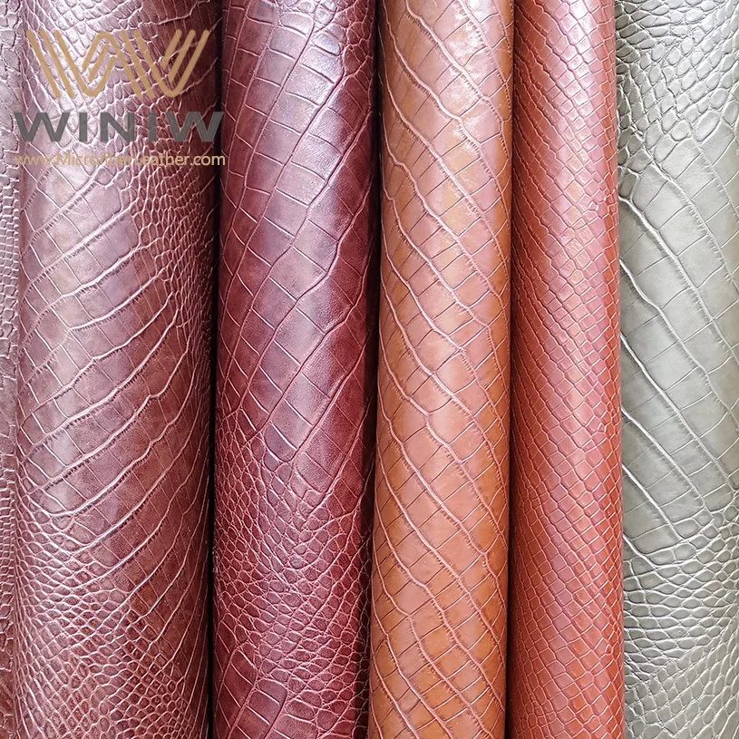 Embossed Faux Leather Fabric  Embossed Crocodile Leather