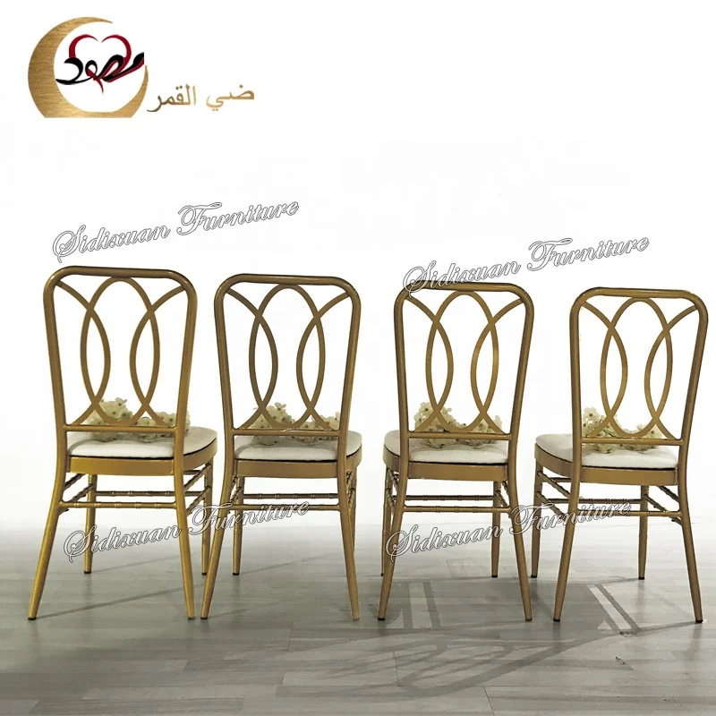 Hotel event furniture sets metal aluminium banquet chiavari chairs for wedding