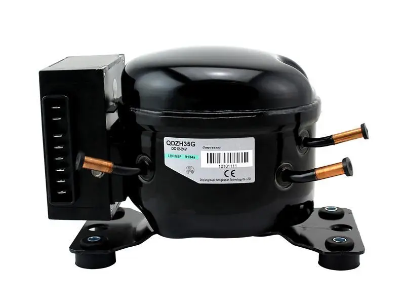 Retekool R600A R134a DC Compressor 12V 48v DC QDZH91G QDZH25G QDZH35G  ZH50G for Car Refrigerator Freezer