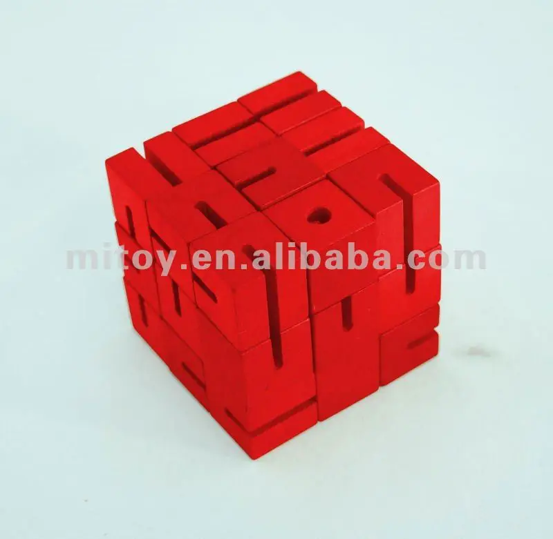 Интеллект 3D логические деревянные головоломки вынуть мяч забавные куб игра iq игрушка-головоломка для детей 2 вида цветов змея кубический блоки способный преодолевать Броды взрослых